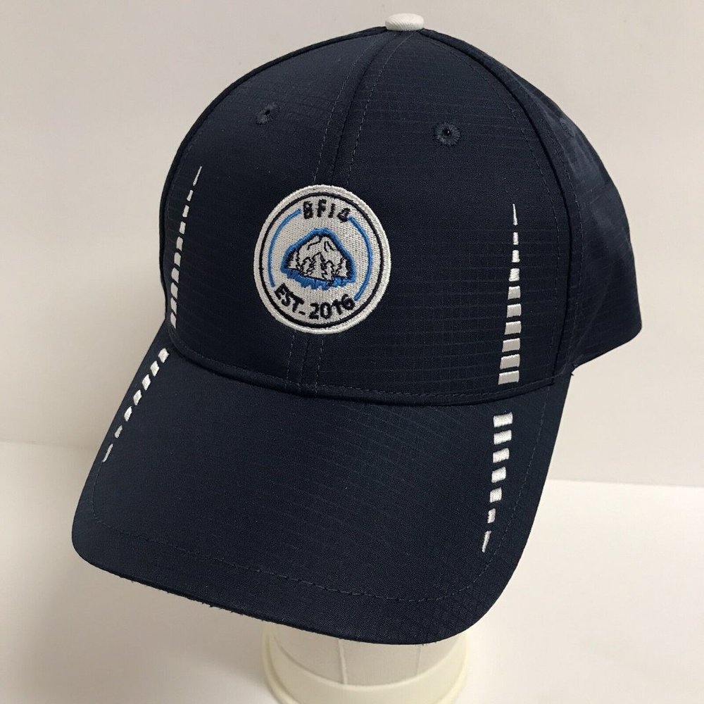 BF14 Est 2016 Mountain Logo UNKNOWN Blue Adjustable Hat